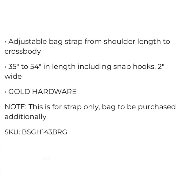 AH-DORNED Guitar-Style Purse Strap Black/Red/Green Striped - Picture 7 of 7